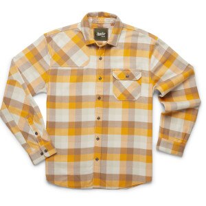 Howler Brothers Harker's Flannel Shirt Men's in Grice Plaid Wheatfield
